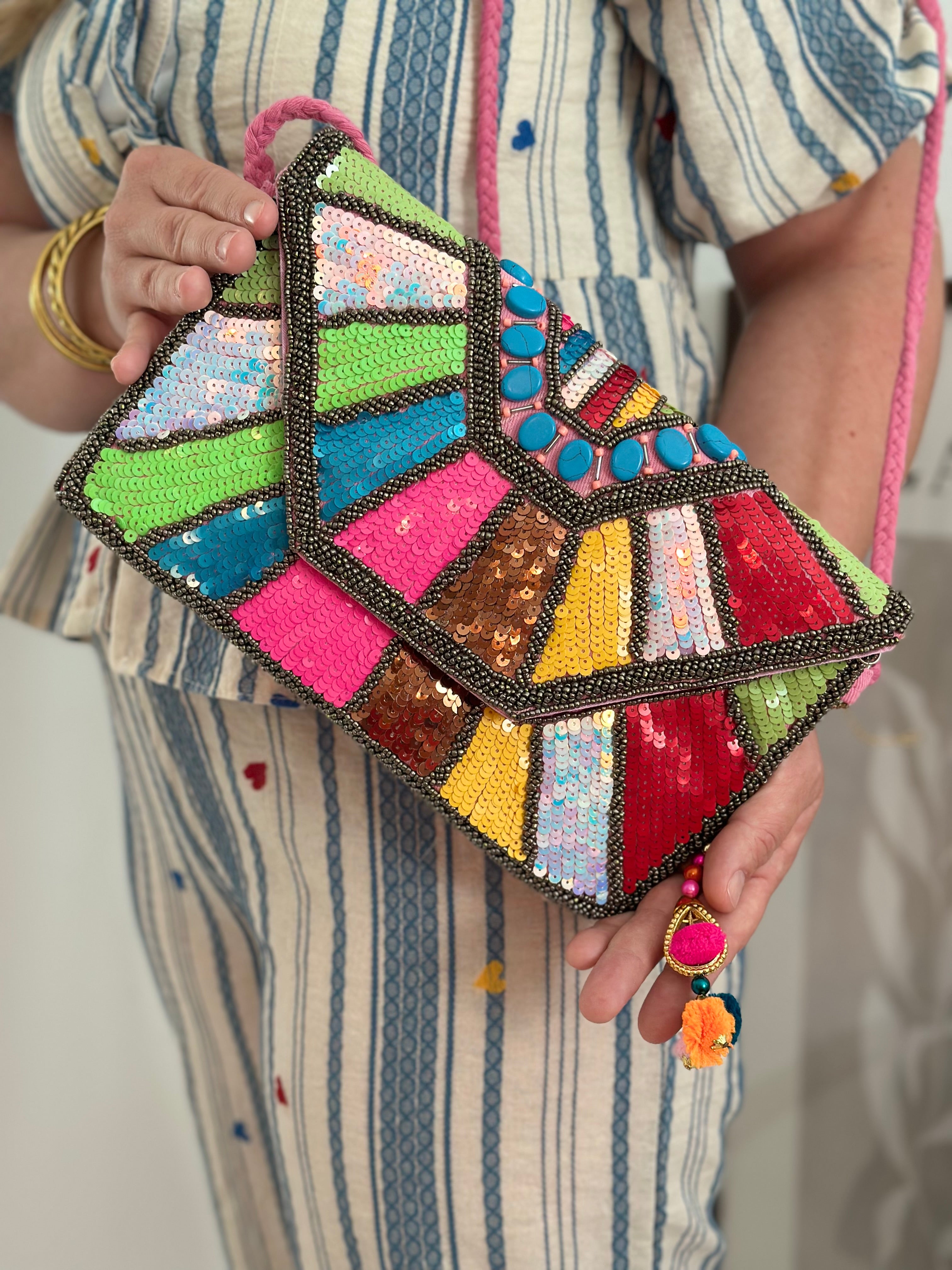 Pochette Perles Multicolores