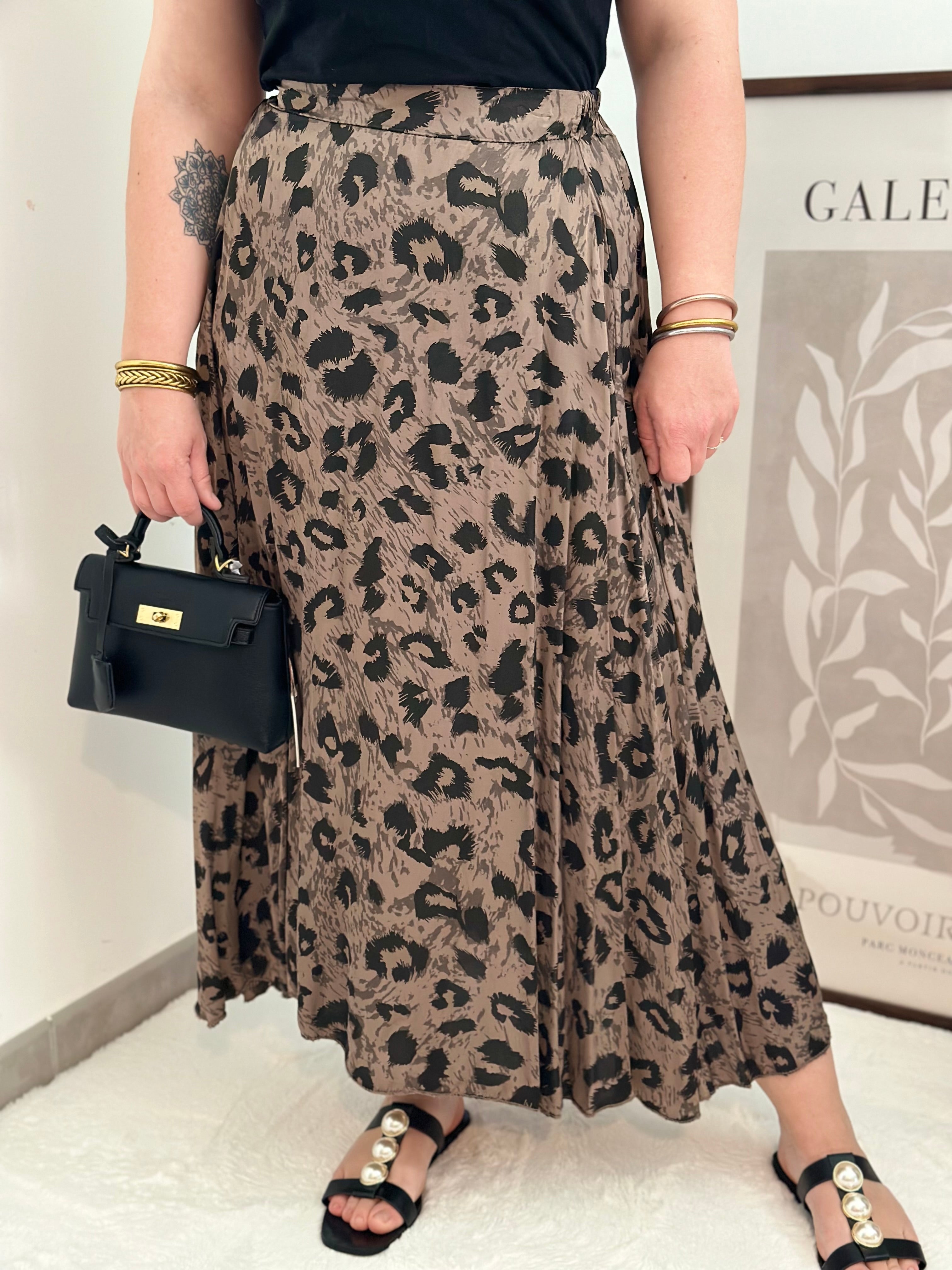 Jupe LEOPARD Satinée
