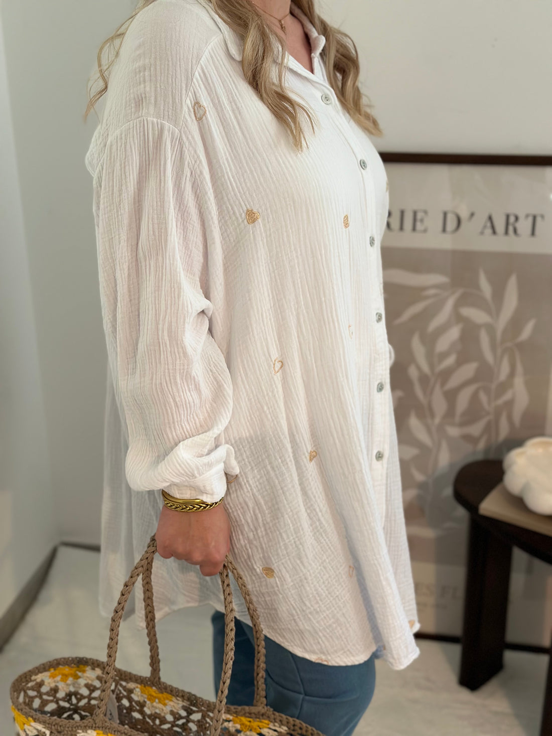 Chemise COEUR Blanche