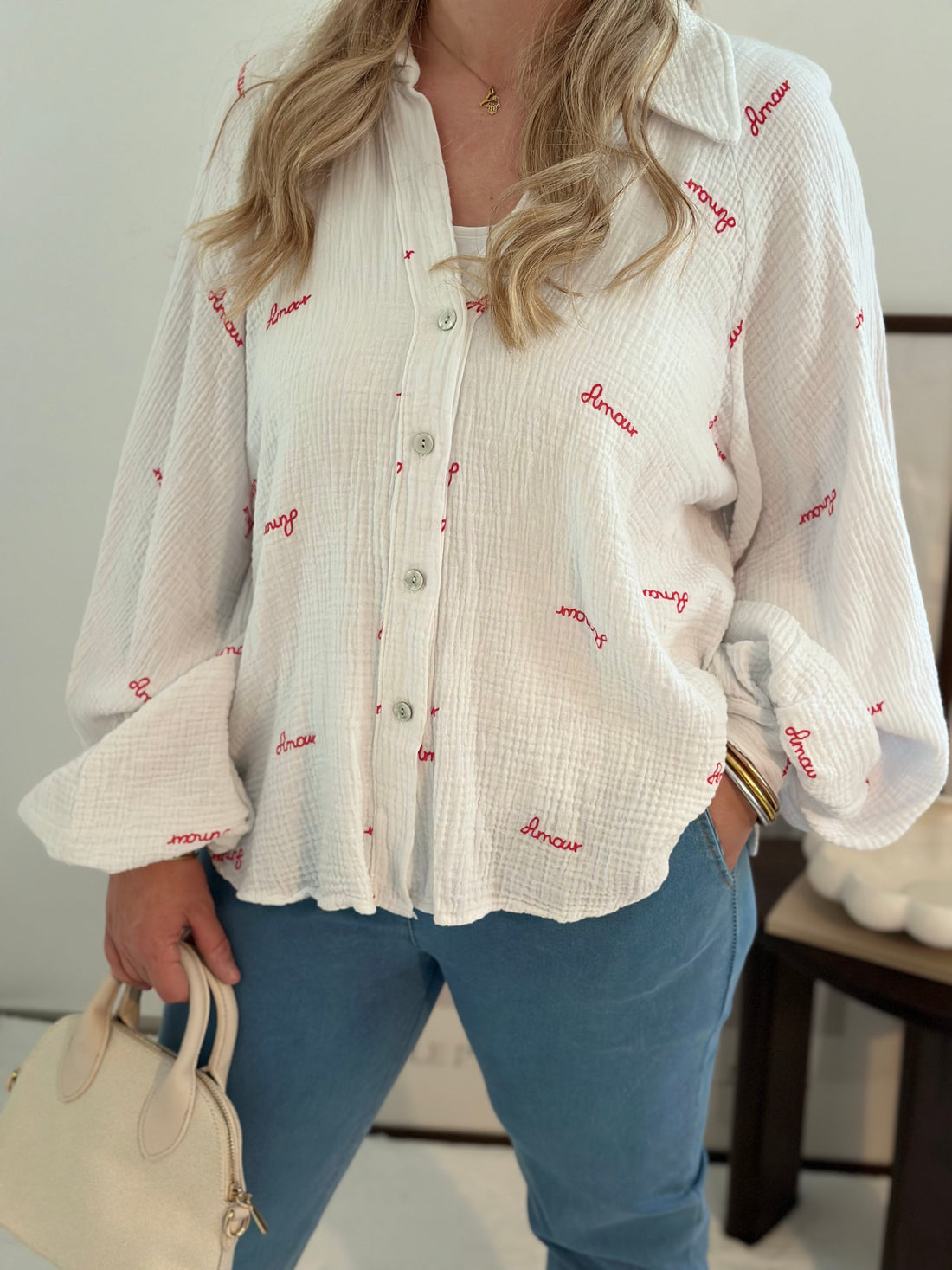Chemise AMOUR Blanche