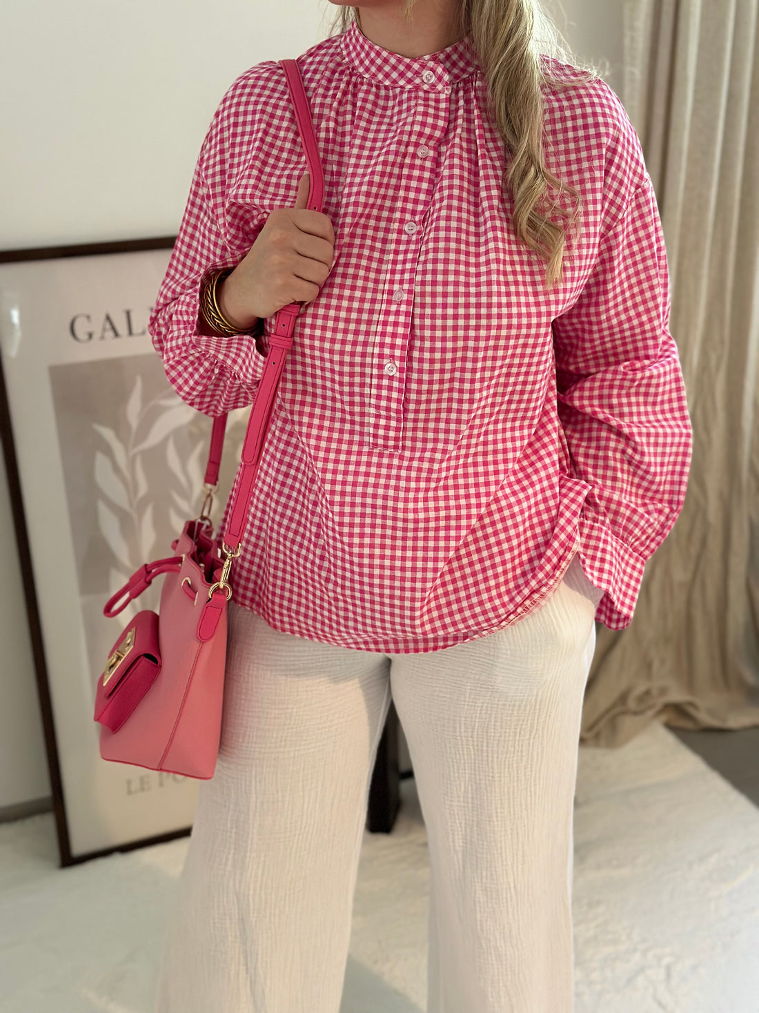 Blouse Vichy Rose