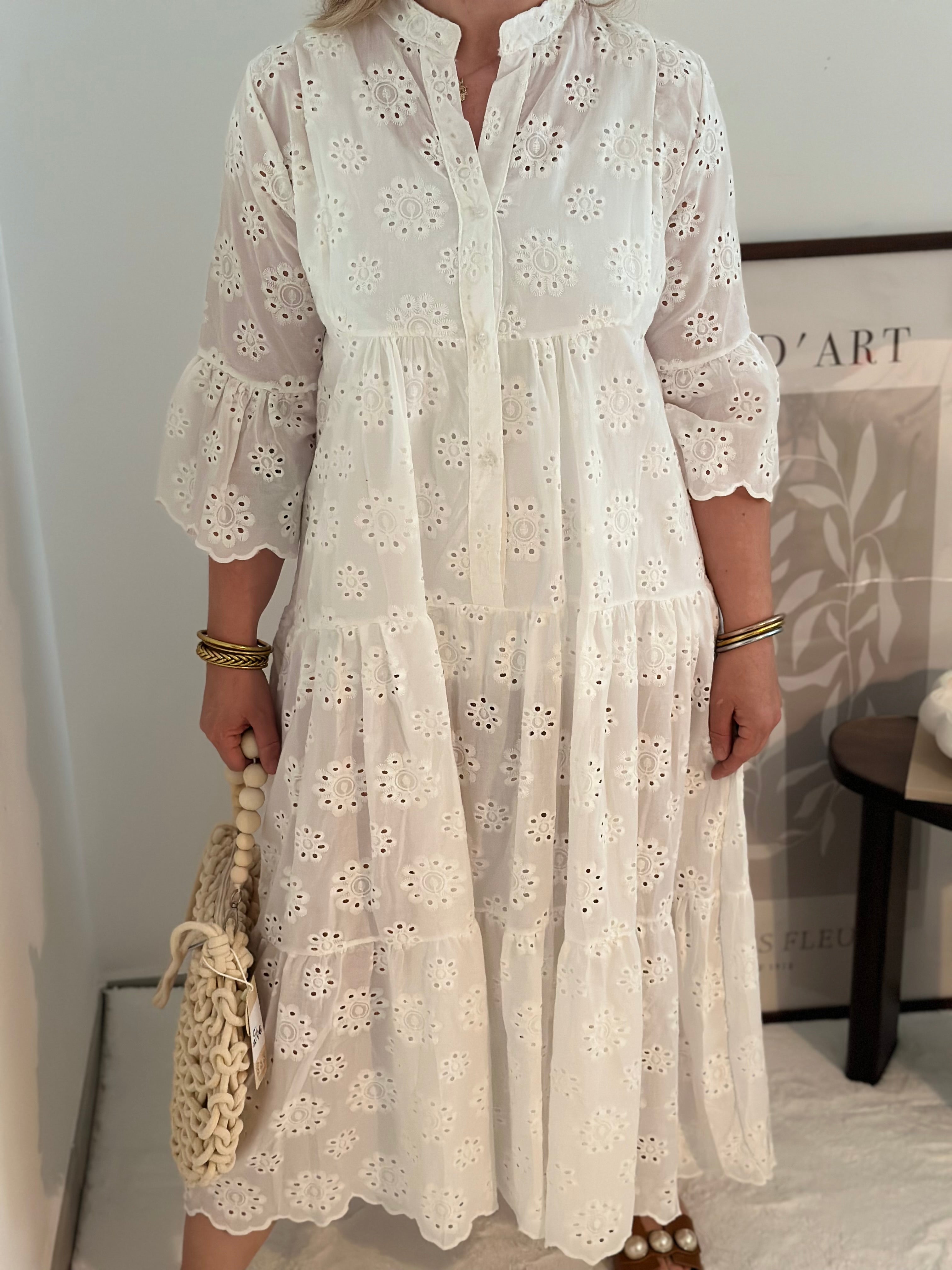 Robe Dentelle Blanche SOLENE