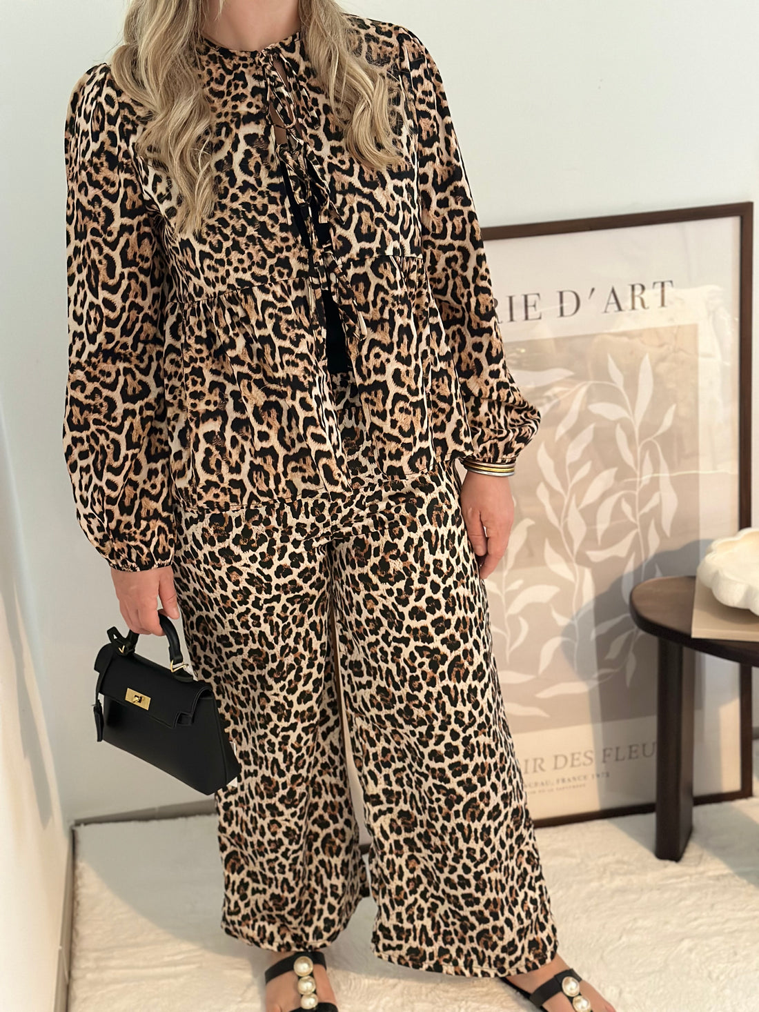 Pantalon LEOPARD satiné
