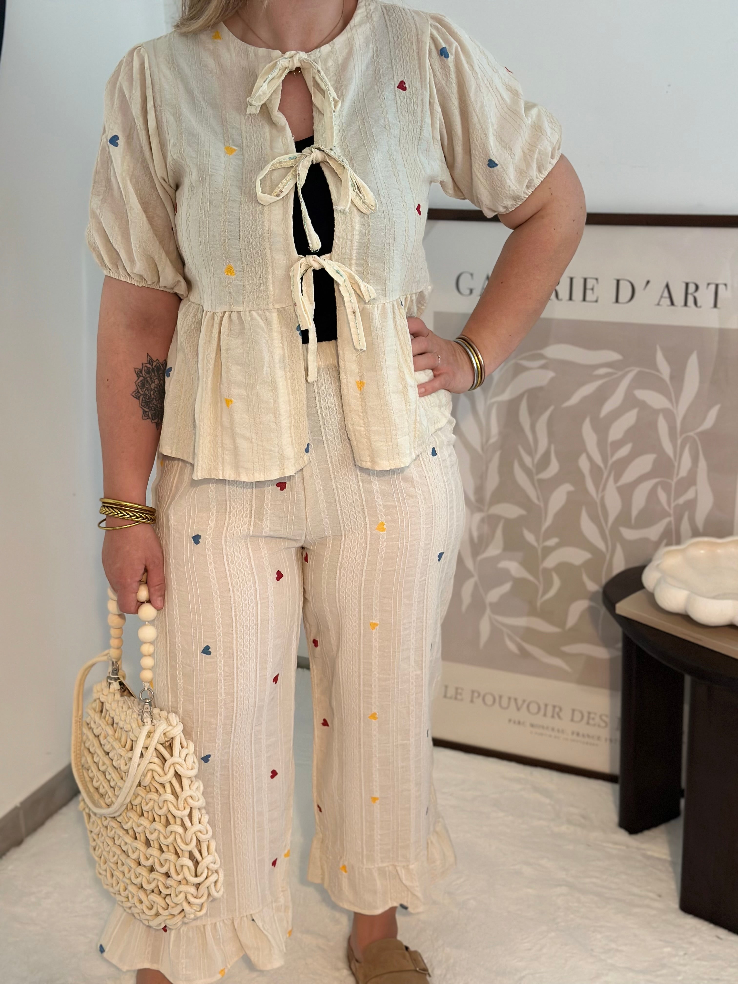 Ensemble COEUR Beige