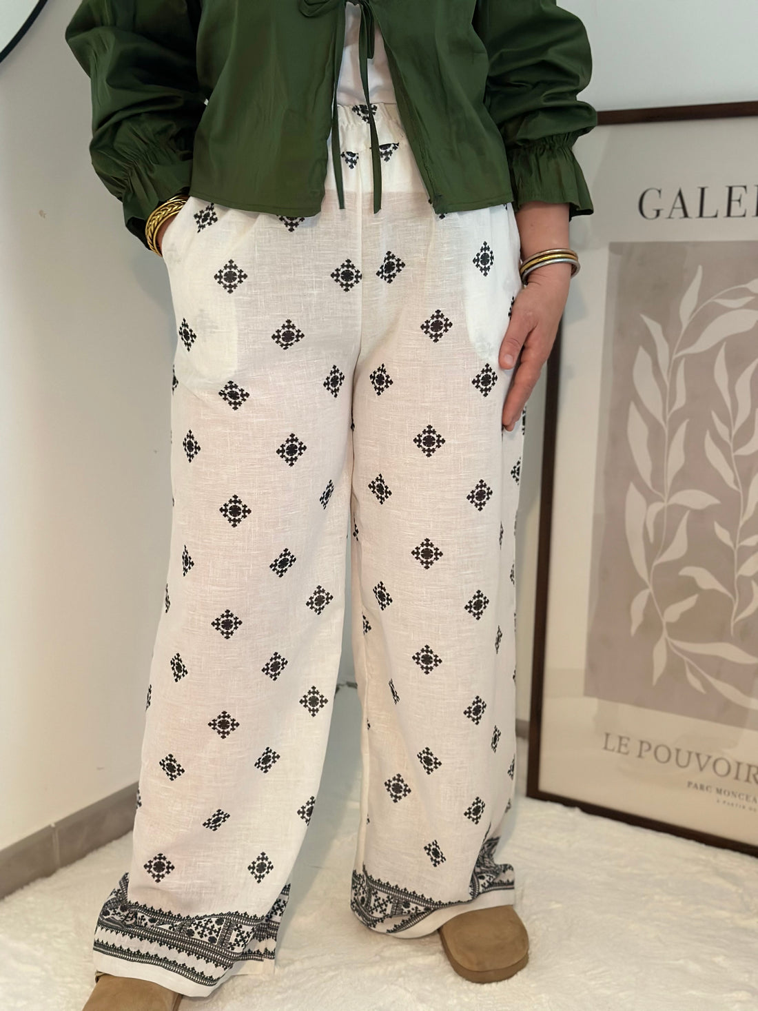 Pantalon MELI Blanc