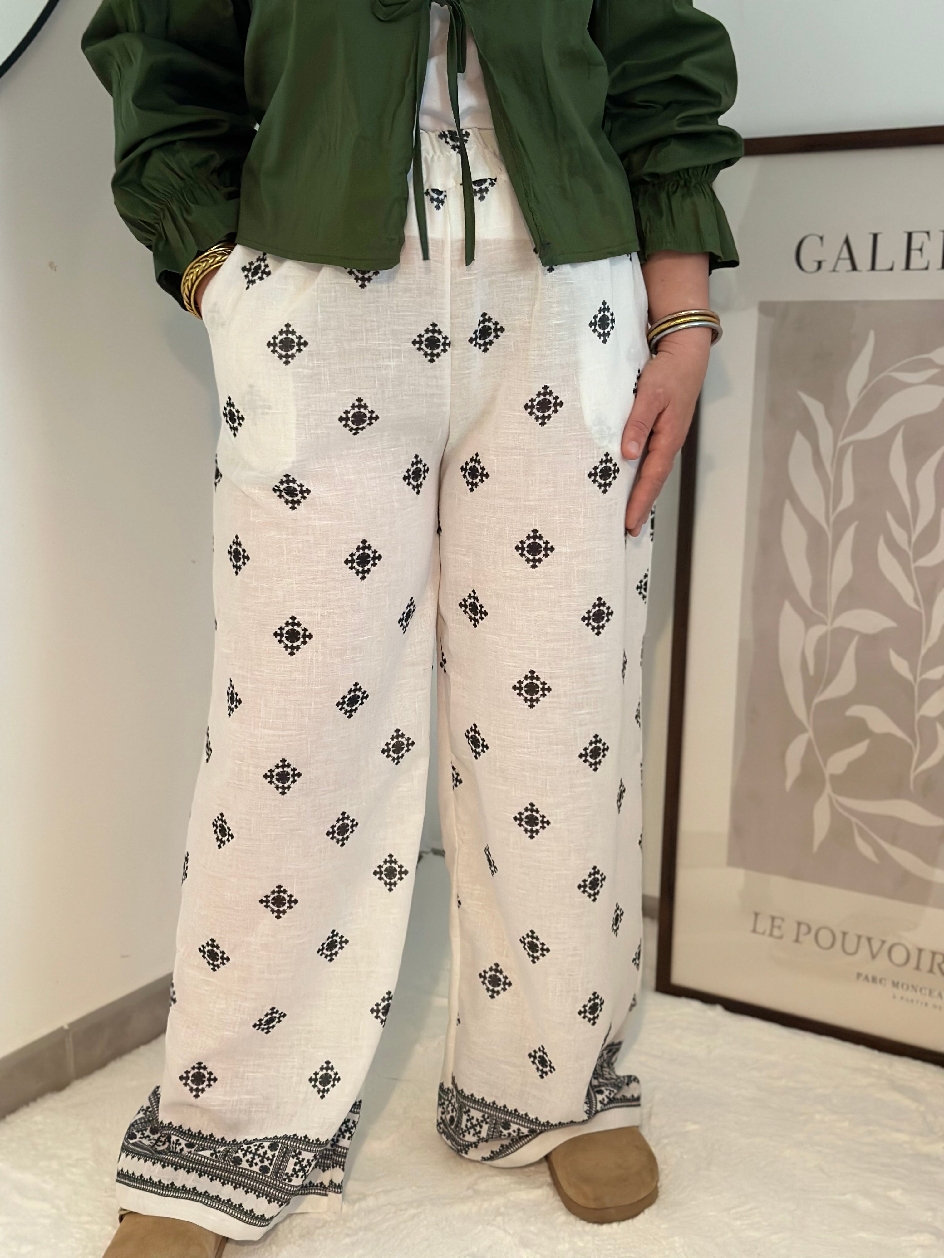 Pantalon MELI Blanc